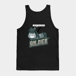 Lying Dog Faced Pony Soldier Quote Tank Top